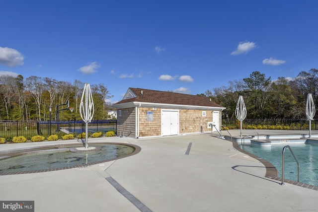 view of pool with a patio area