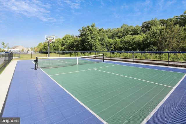 view of sport court