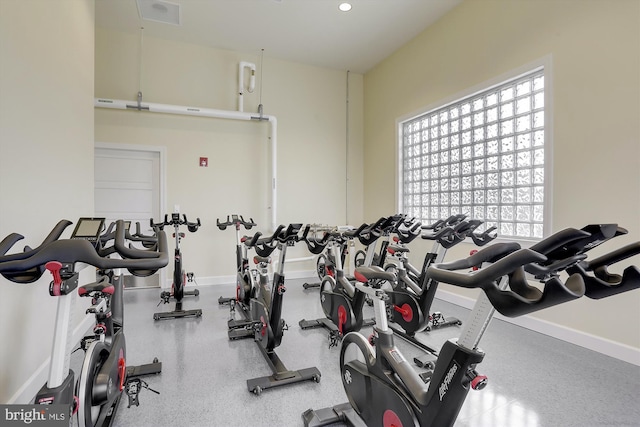 view of exercise room