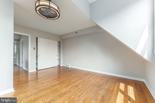 interior space featuring light hardwood / wood-style floors