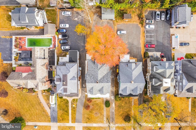 bird's eye view featuring a residential view