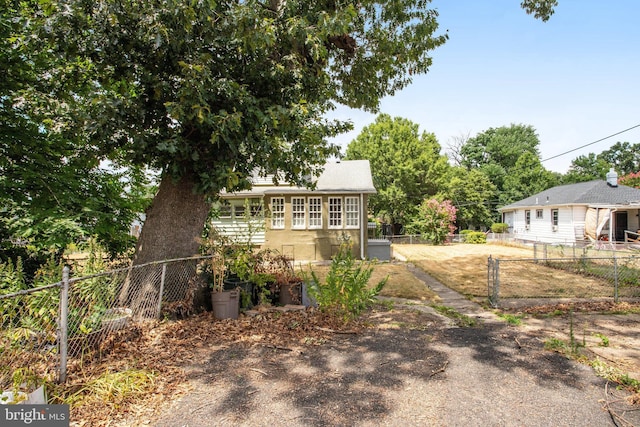 view of front of home