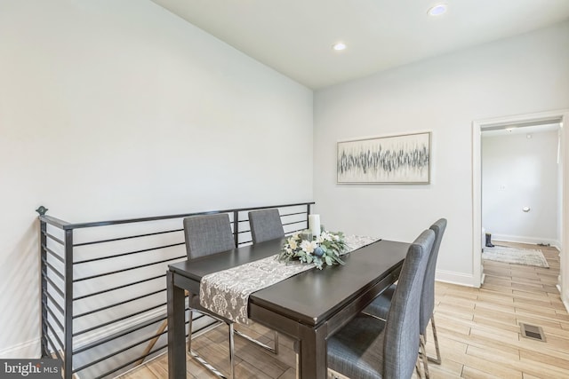 view of dining area