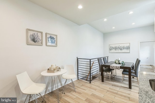 view of dining area