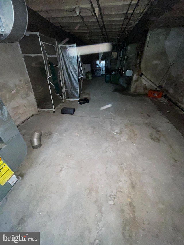 view of basement