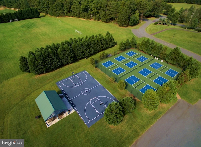 view of sport court