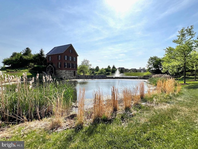 view of water feature