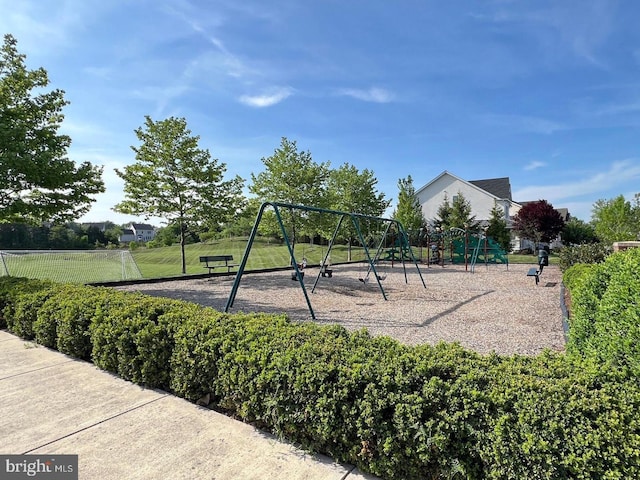 view of jungle gym