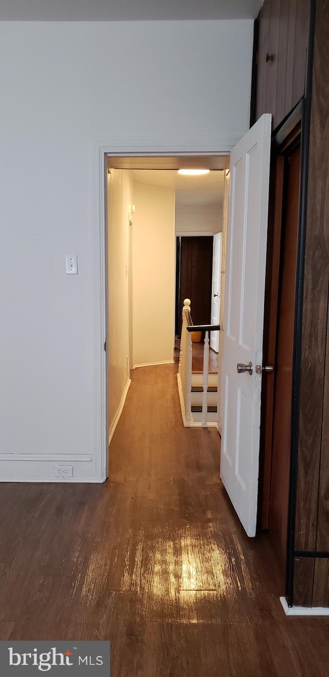 1830 E Cornwall St, Philadelphia, PA 19134 - hallway with baseboards and wood finished floors
