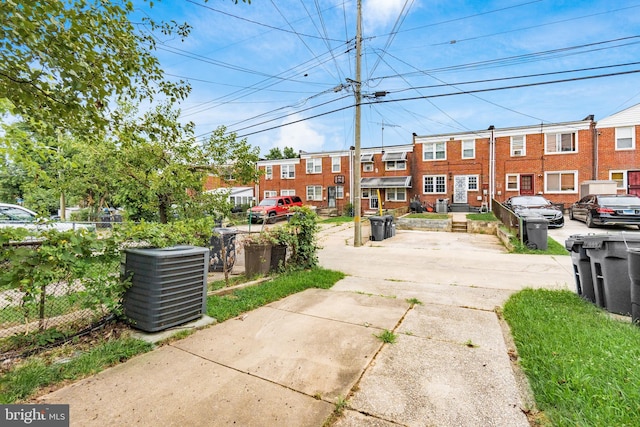 exterior space featuring central AC unit