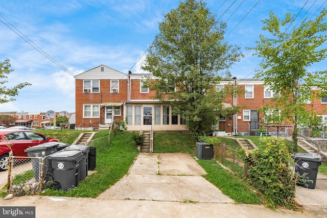 view of property featuring central AC