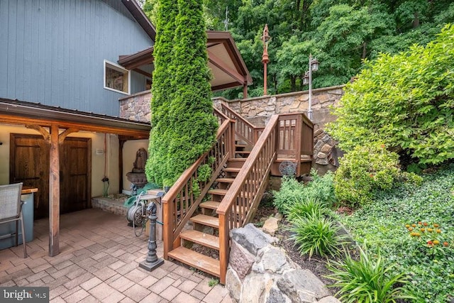 view of patio / terrace featuring a deck