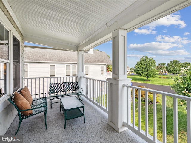 view of balcony