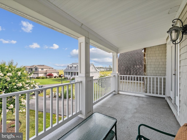 view of balcony