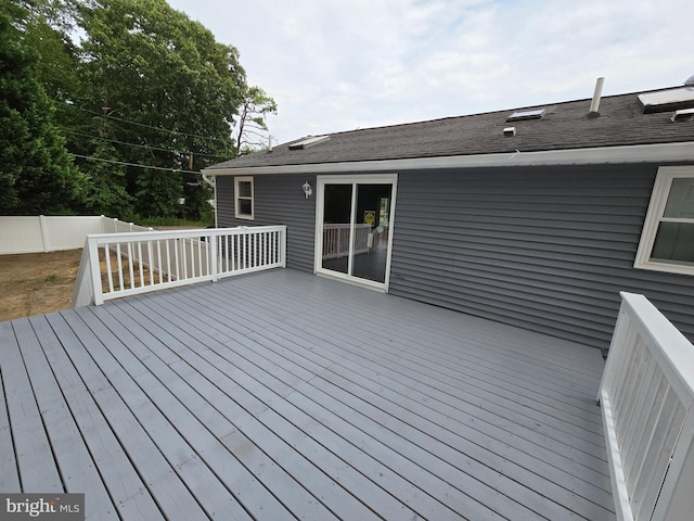 view of wooden terrace