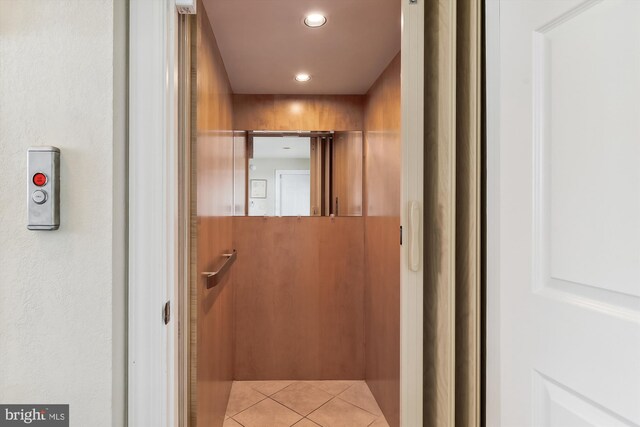 bathroom featuring elevator