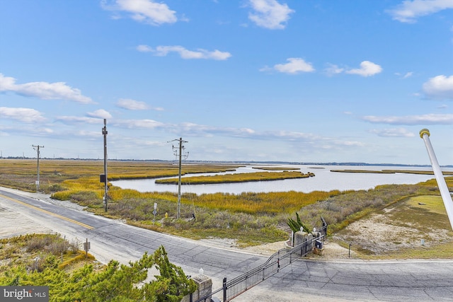 water view with fence