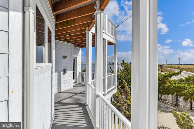 view of balcony