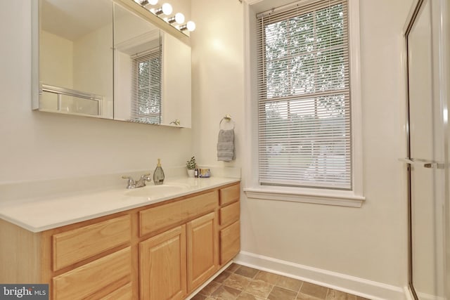 bathroom featuring vanity