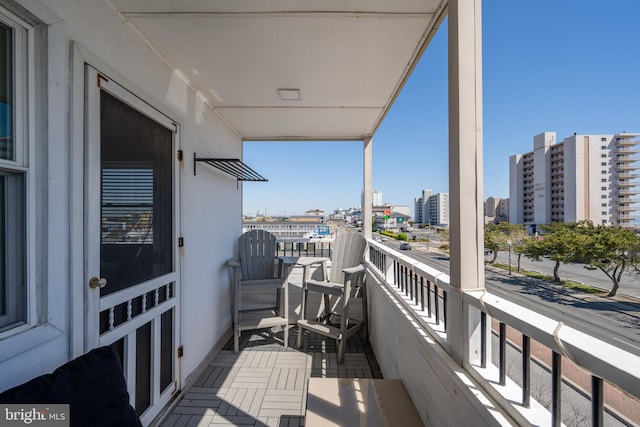 view of balcony