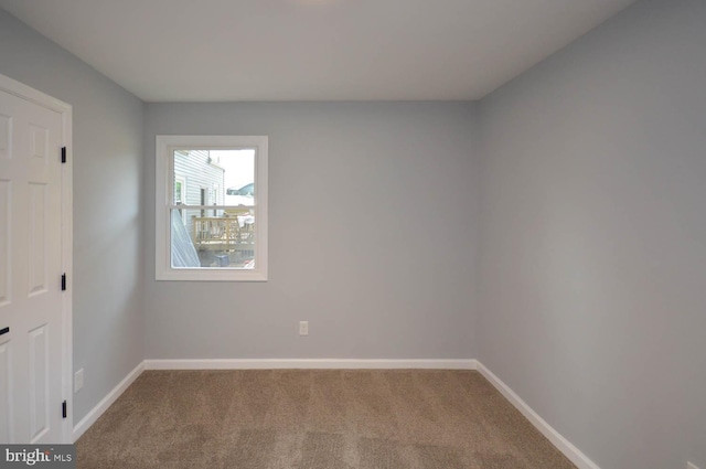 view of carpeted empty room