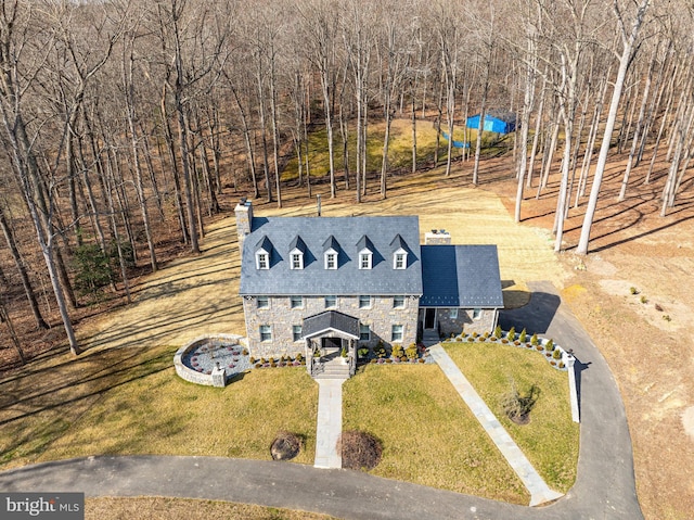 birds eye view of property