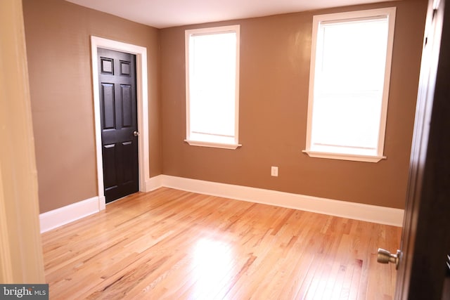 interior space featuring a wealth of natural light and light wood-type flooring