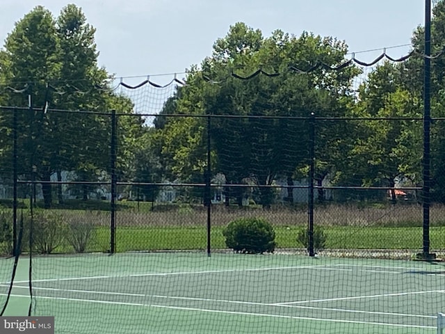 view of tennis court