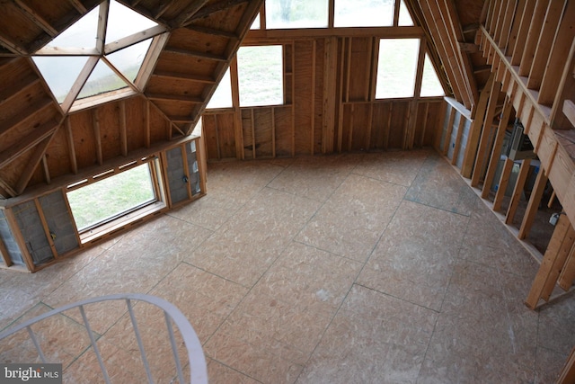 interior space featuring a wealth of natural light