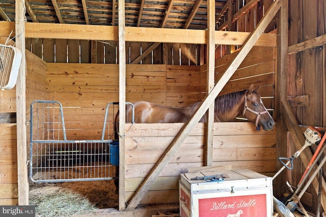 view of horse barn