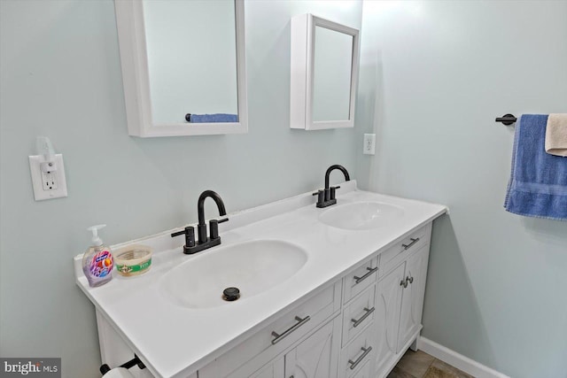 bathroom featuring vanity