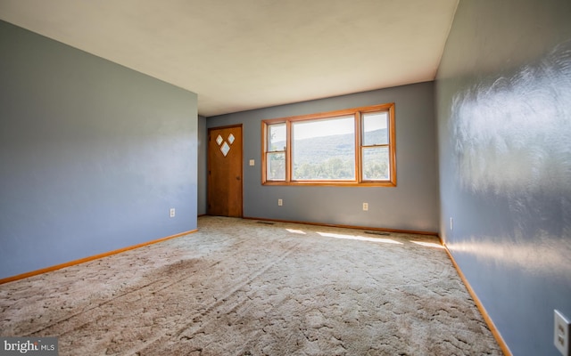 view of carpeted empty room