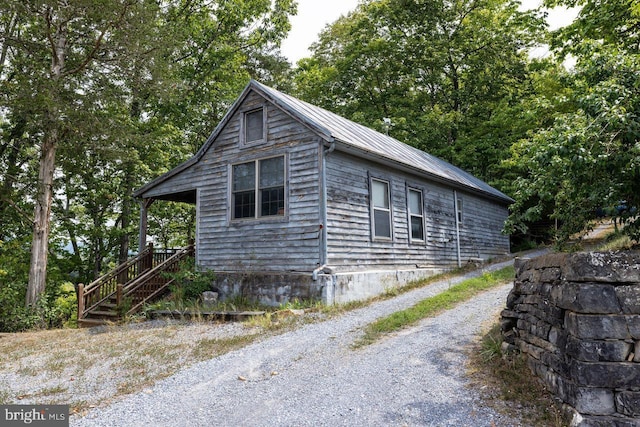 view of property exterior