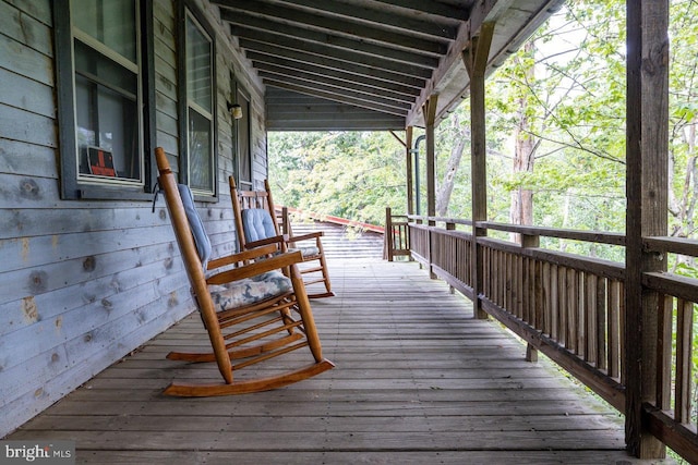 view of deck