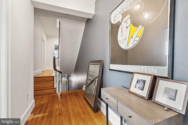 interior space featuring hardwood / wood-style flooring