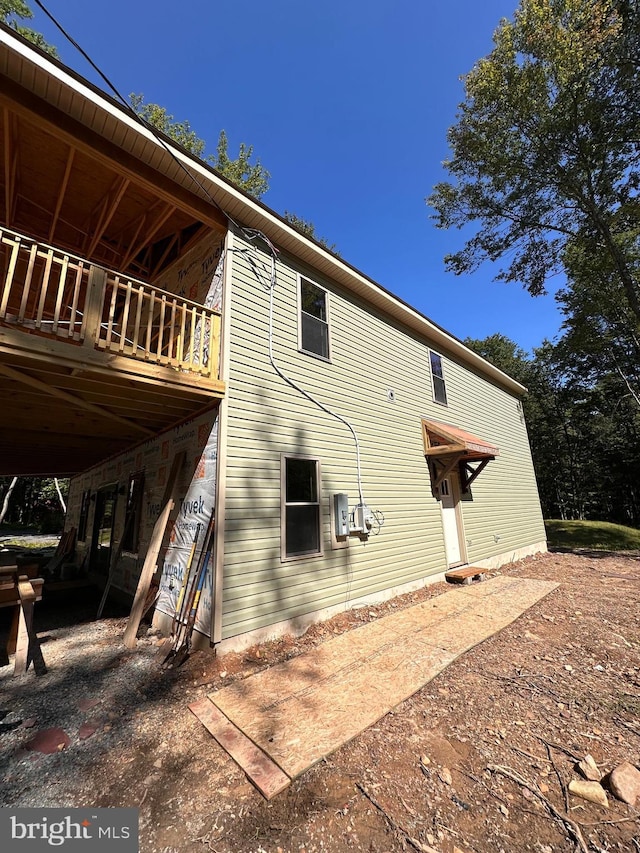 view of back of property