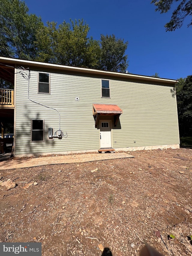 view of rear view of property