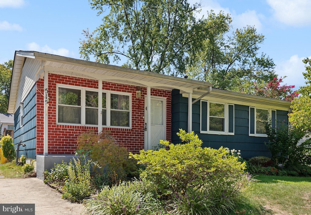 view of ranch-style house