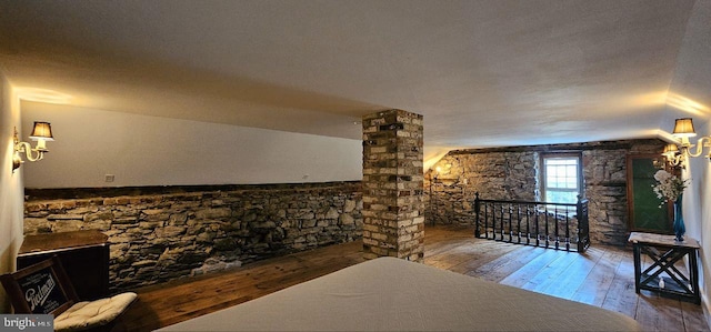 interior space featuring wood-type flooring