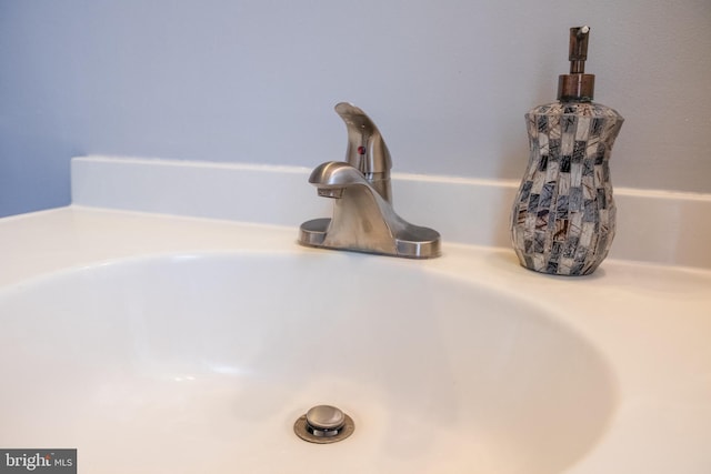 interior details featuring sink