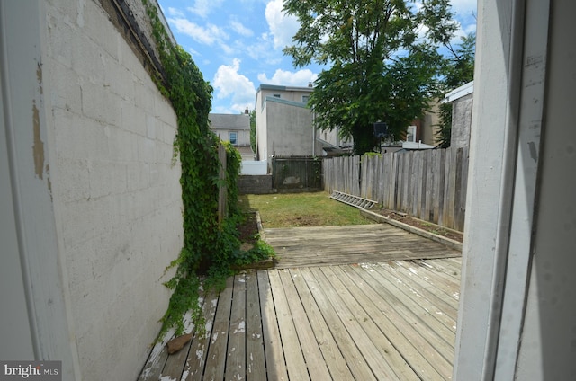 view of wooden terrace