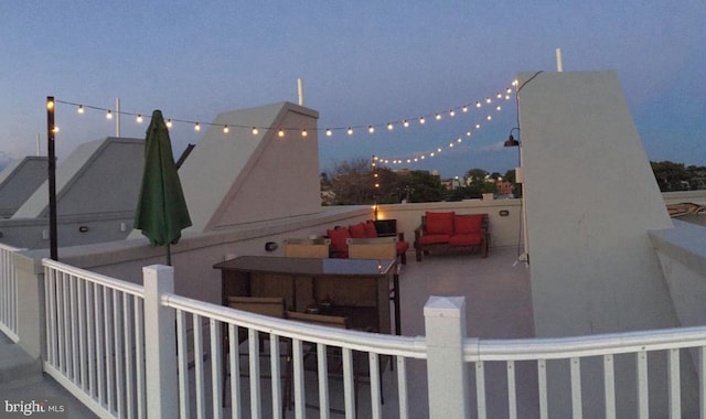 view of patio / terrace featuring an outdoor hangout area