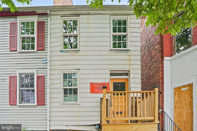 view of rear view of property