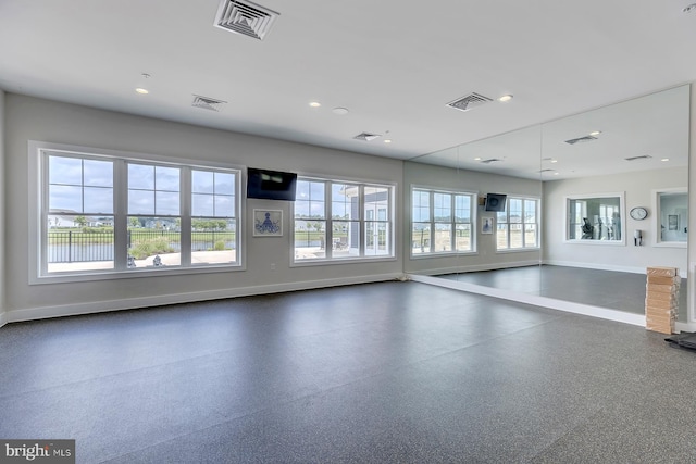 view of exercise room