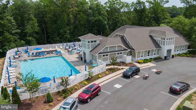 view of pool