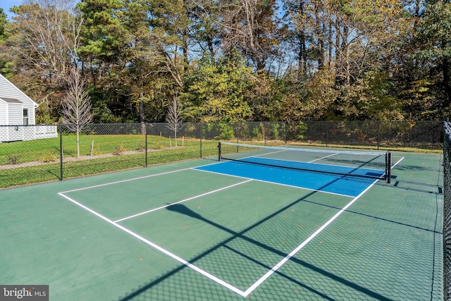 view of sport court