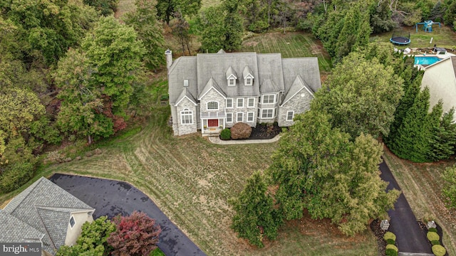 birds eye view of property