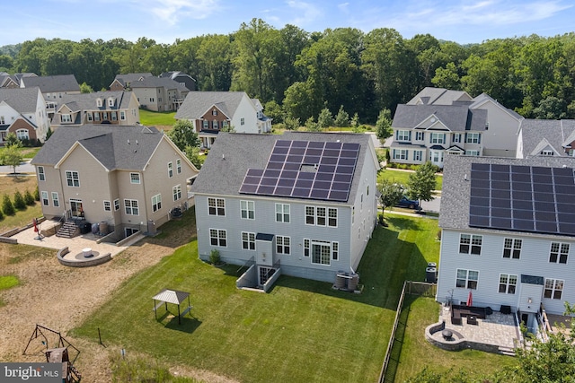 bird's eye view featuring a residential view