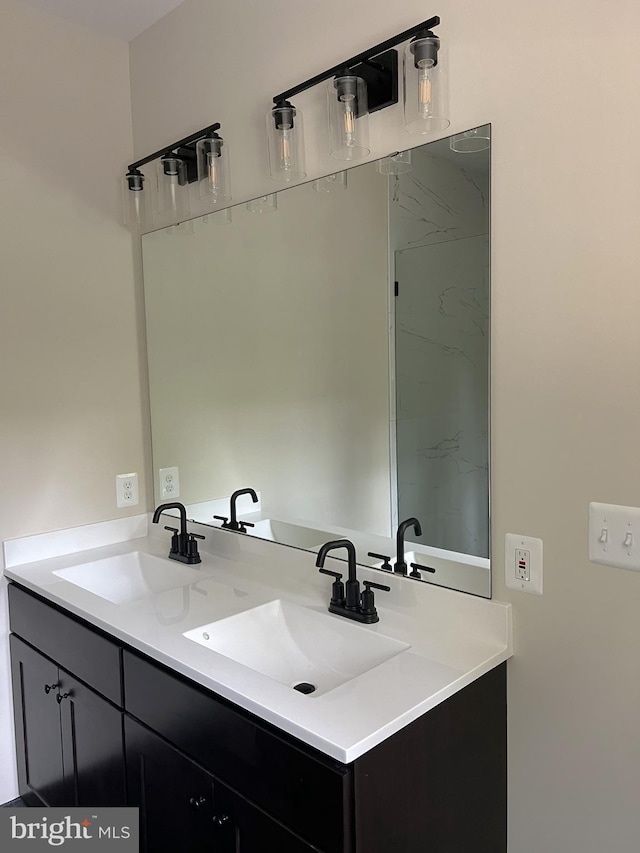 bathroom with vanity