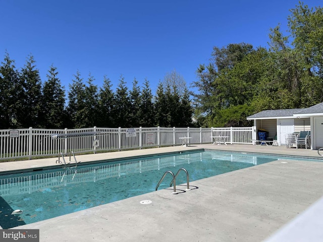 view of pool